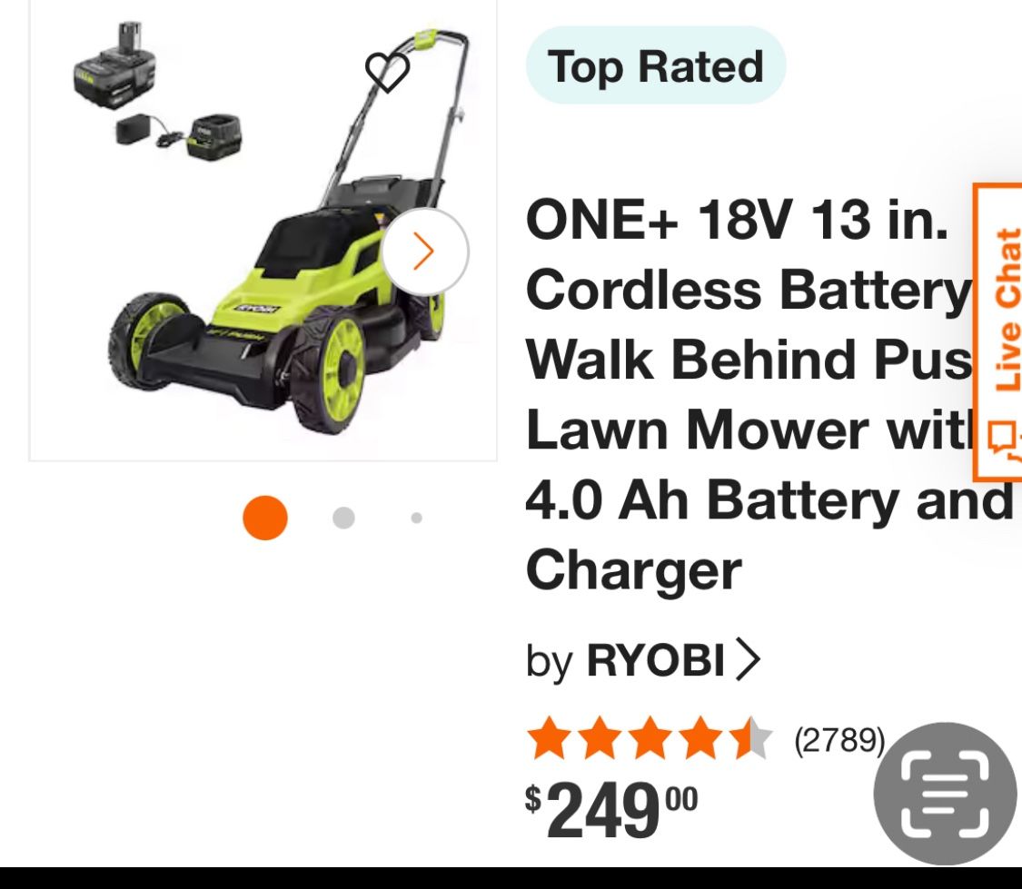 Lawn Mover 18v Bateria Y Cargador !