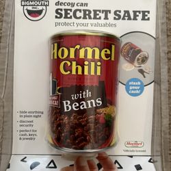 New  Decoy Can Secret Safe Hormel Chili