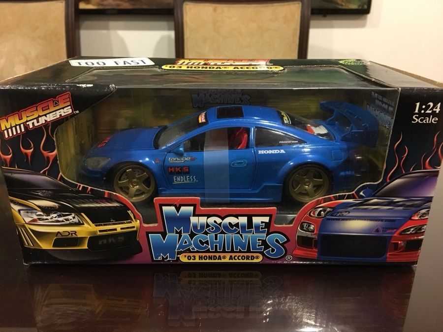 希少 1:24 '03 HONDA ACCORD マッスルマシーン 03 Honda Accord 1:24 RARE RARE FIND LOOSE NEW Muscle