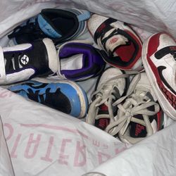 toddler jordan’s and nike shoes 