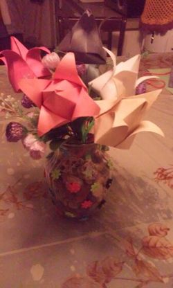 6 origami vase flower pot