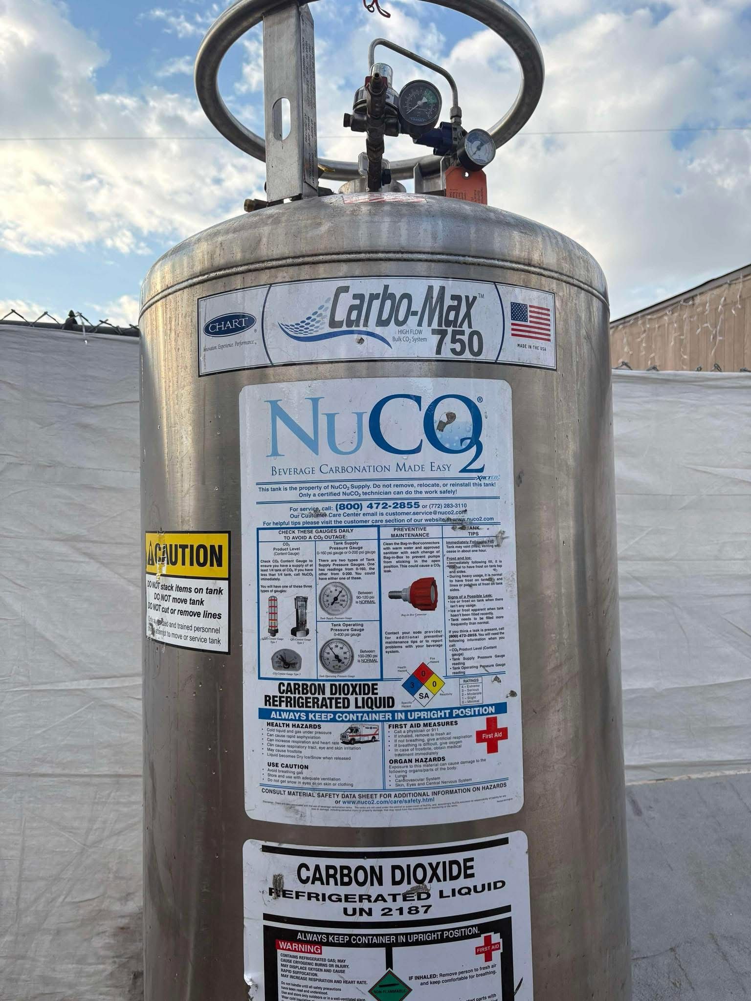 Carbo-Max 750 CO2 Tank 