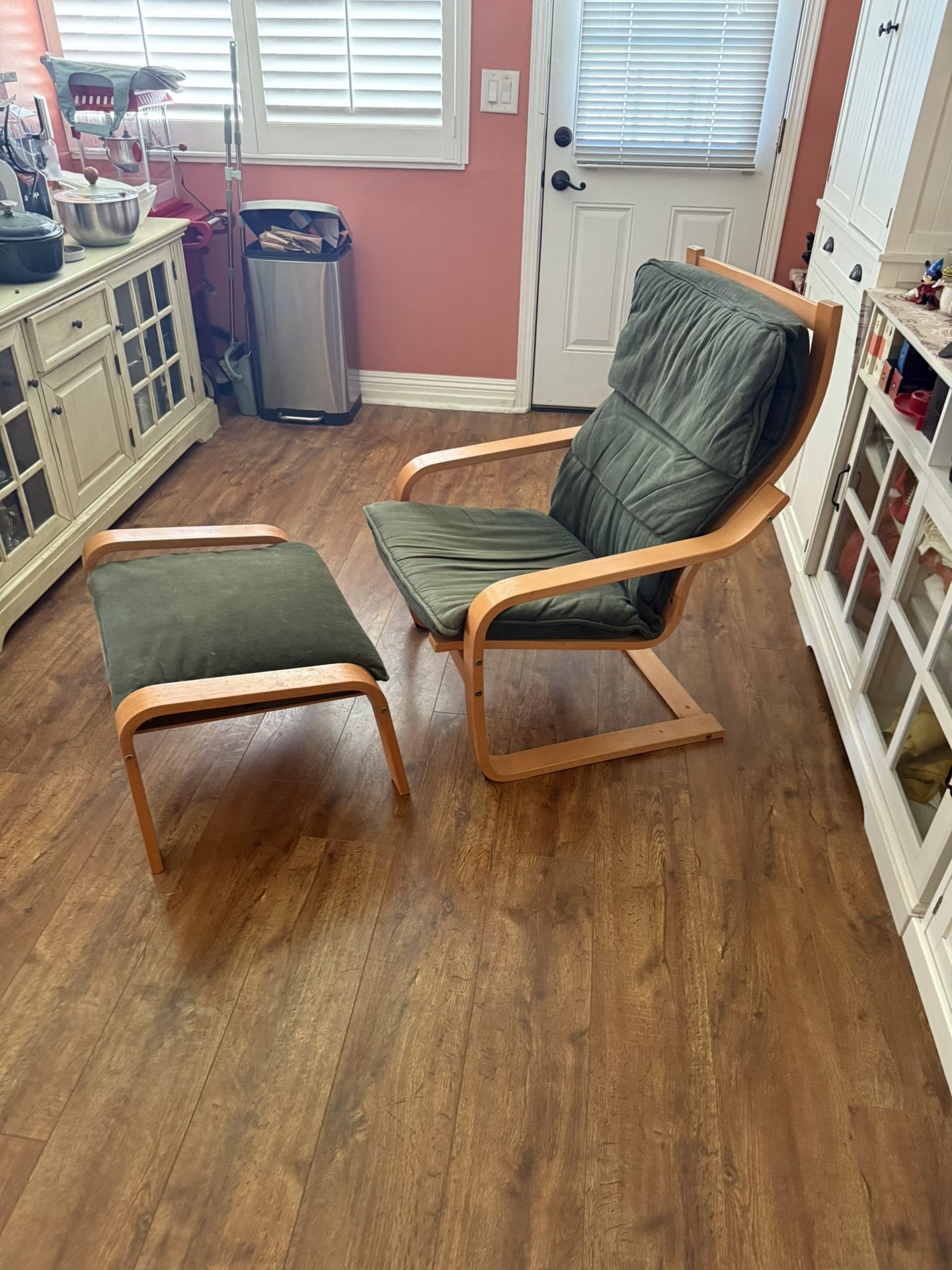 IKEA Chair And Ottoman 