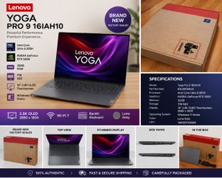 Lenovo Yoga Pro 9i 16” 2.8K OLED Ultra 9 285H 32GB 1TB SSD RTX 5050 NEW
