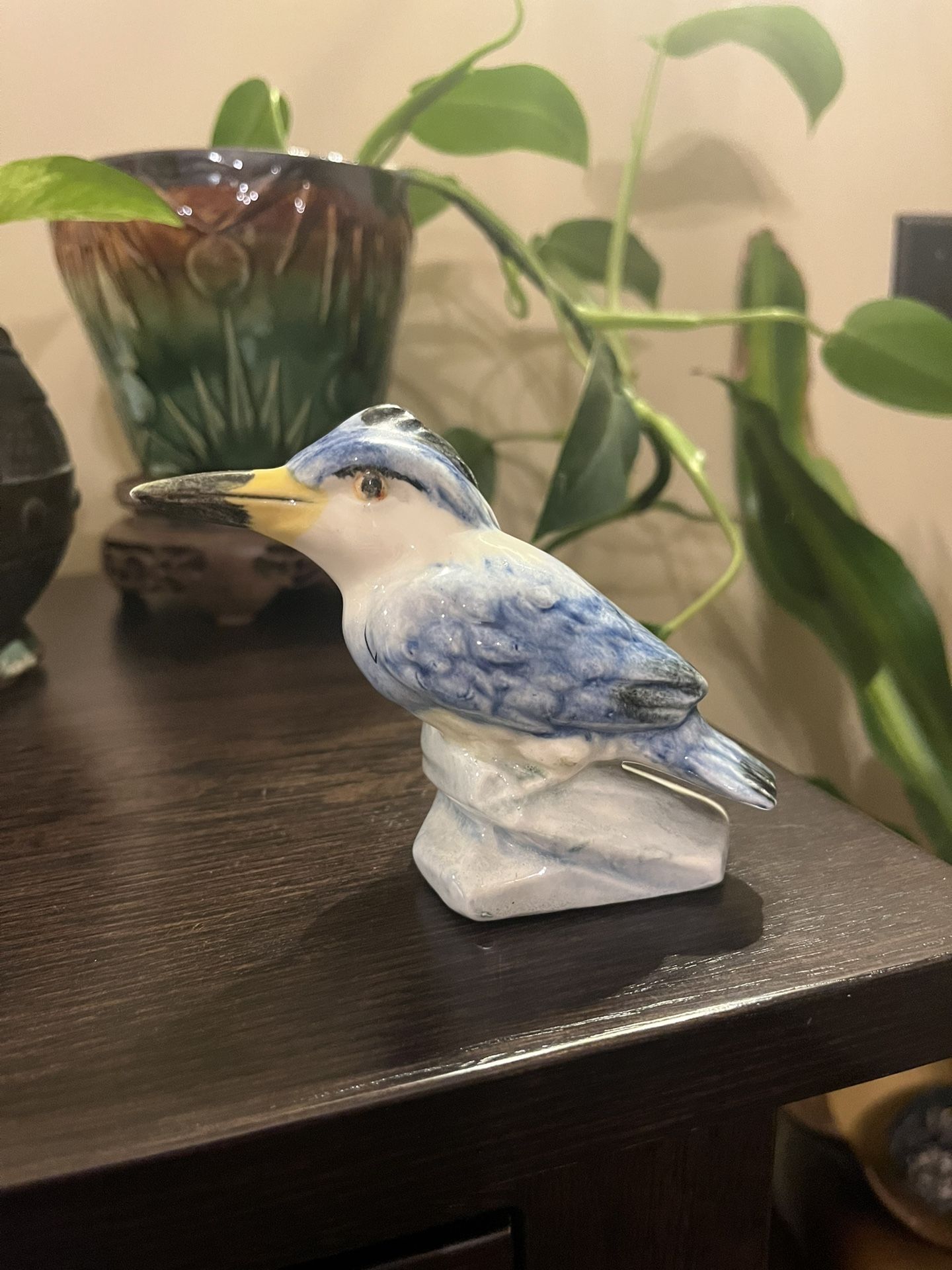 Vintage Stangl Porcelain Bird Figurine  Kingfisher