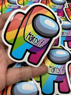 Custom Waterproof Among Us stickers