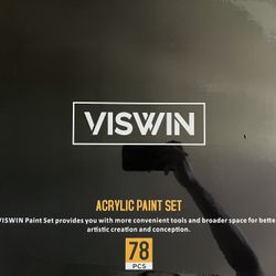 VISWIN 78 Piece Premium Acrylic Paint Set