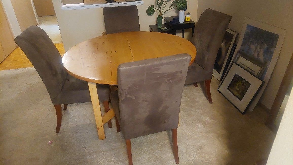 Table And 4 Chairs