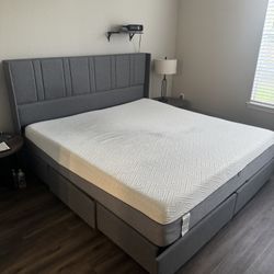King Size Bed Frame And Mattress 