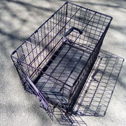Black Dog Cage With Tray
