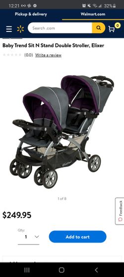 Double stroller sit and stand