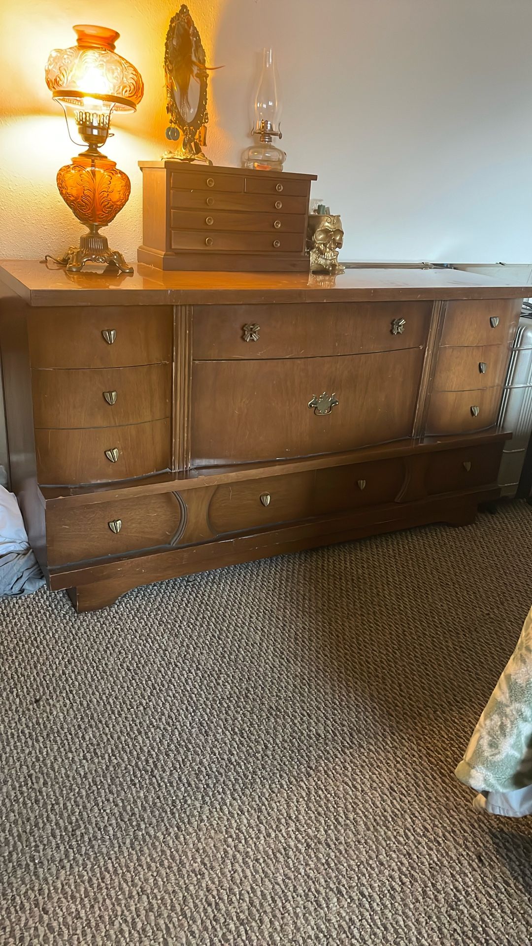 Vintage Sturdy With Matching Mirror