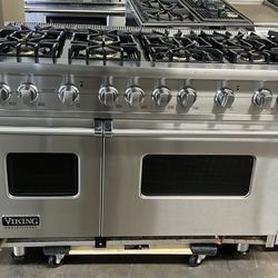 Viking 48”Wide Gas Range Stove Stainless Steel 8Burners 