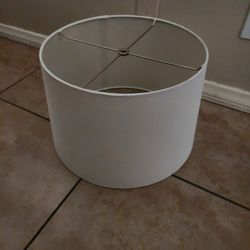 Tapered White Textured Lamp Medium Shade