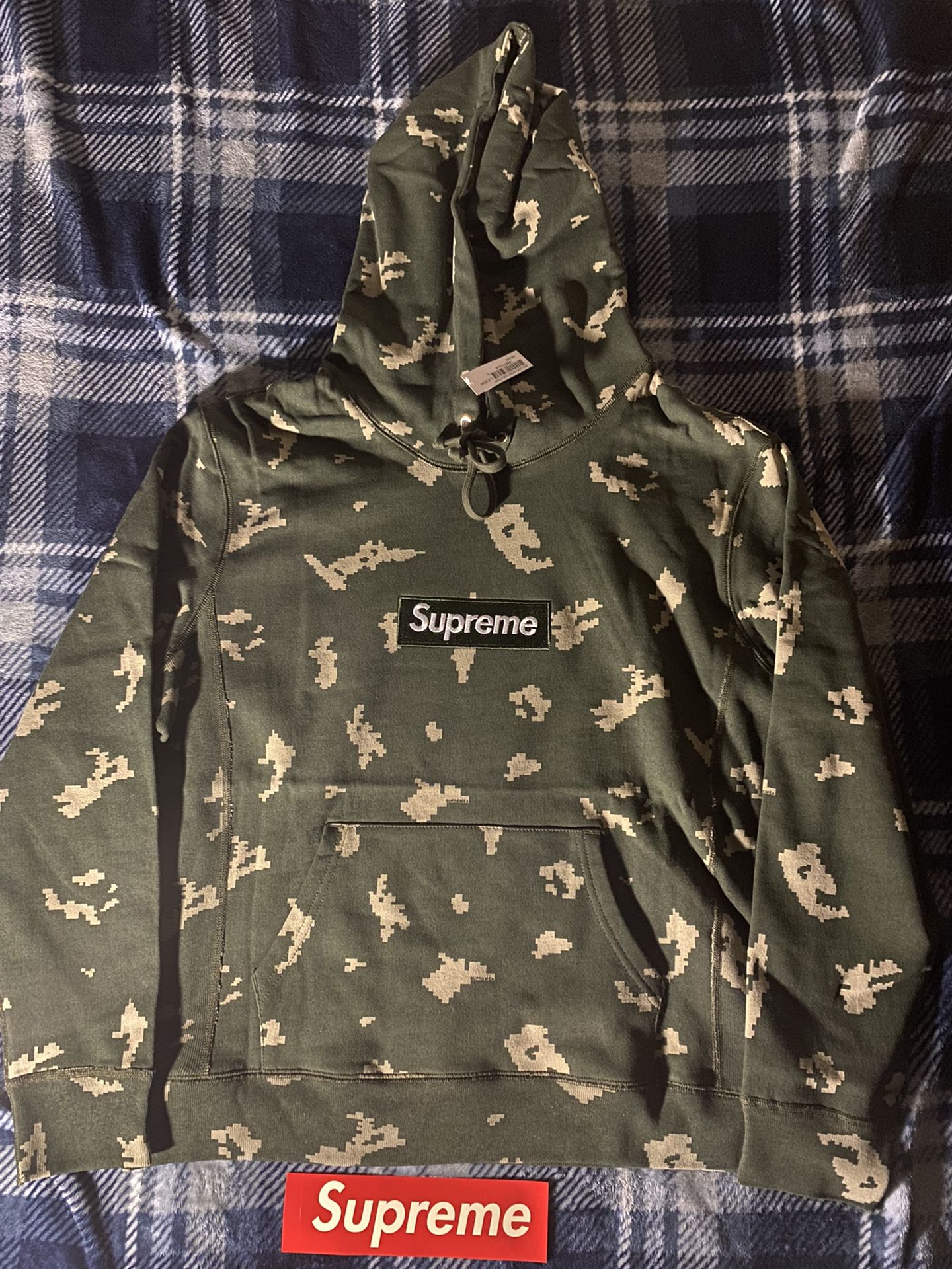 Supreme Box Logo Hoodie Camo Sz M