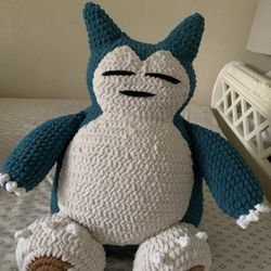 Giant Crochet Snorlax Plushie 