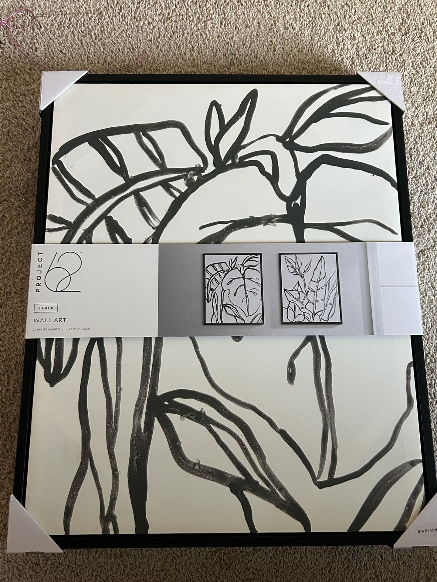 new Wall art two pieces matching 24 in x 30 in