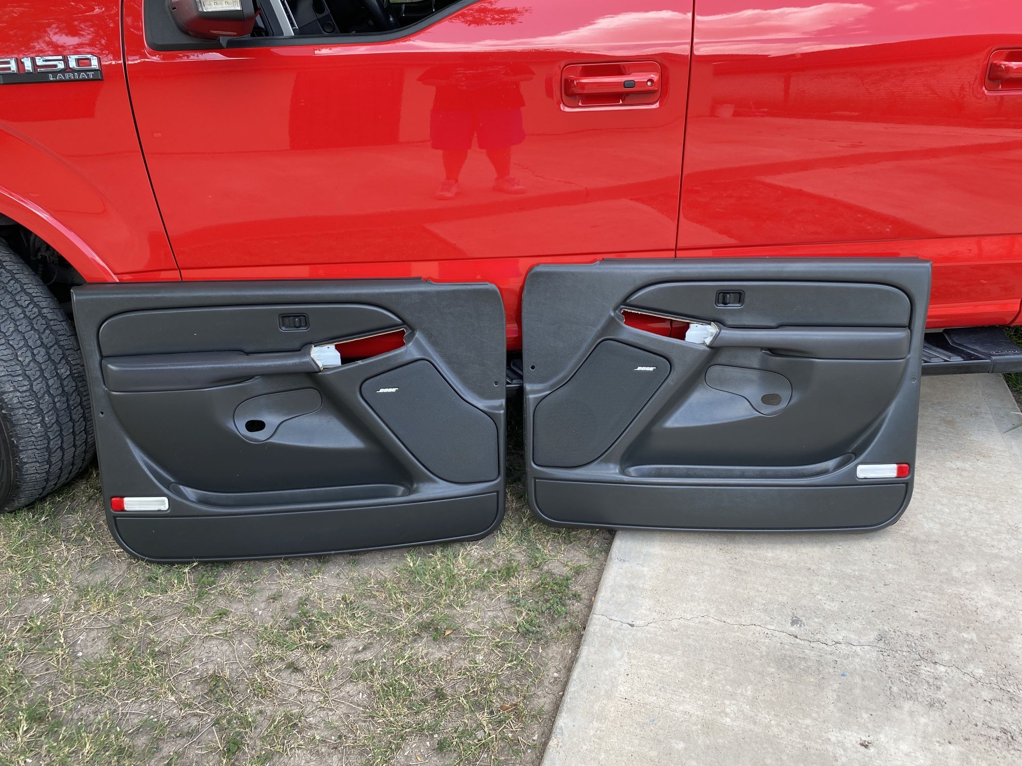 dark grey 03-07 chevy silverado OEM door panels