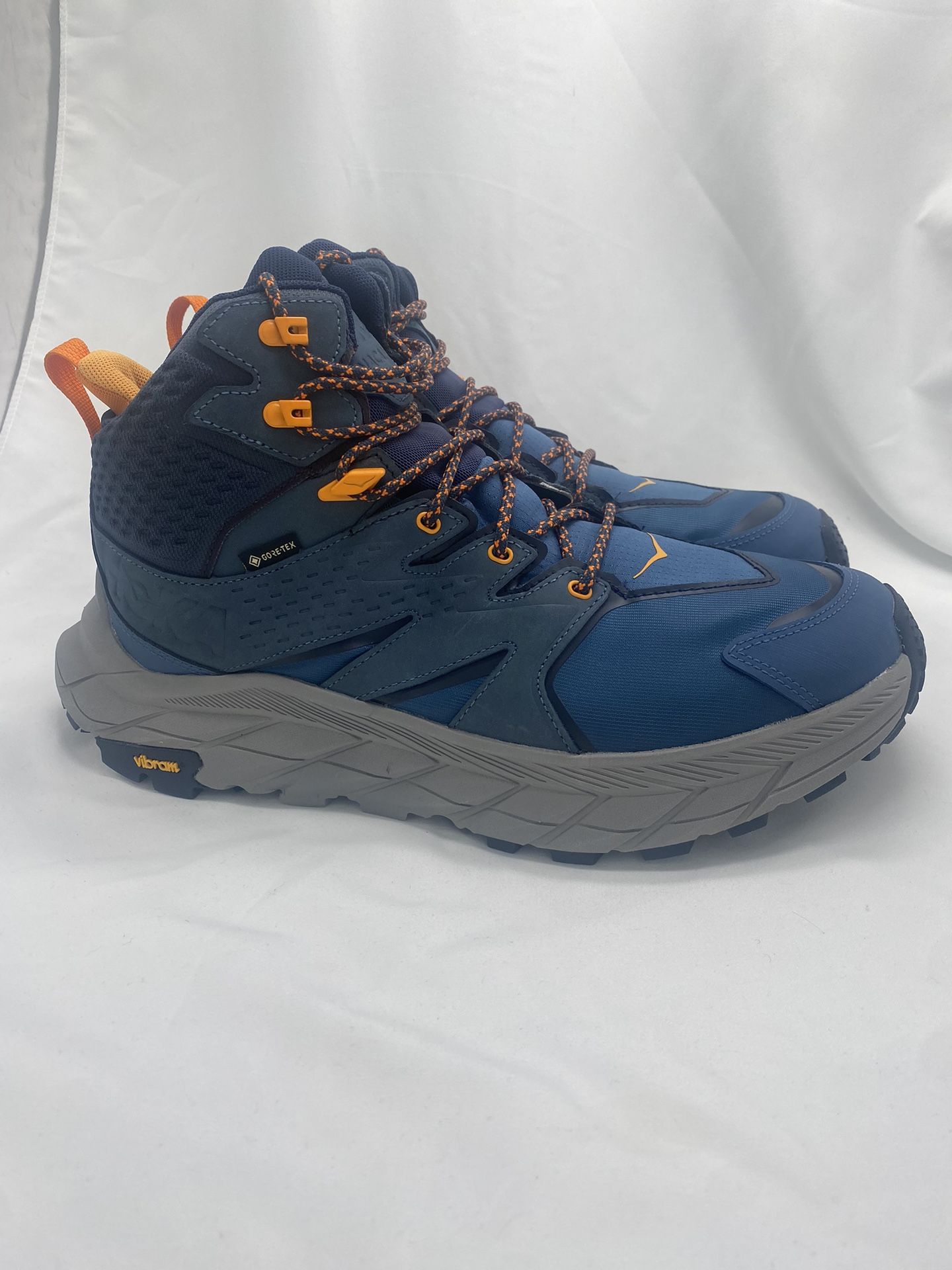 Men’s 9.5D Hoka Anacapa Mid GTX Real Teal/Outer Space Waterproof Leather Hiking Boots(NEW-Without Original Box)