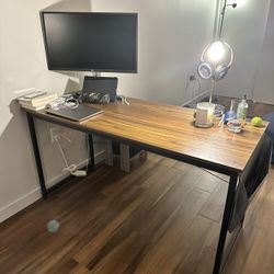 Sturdy Work Desk  + Office Chair 