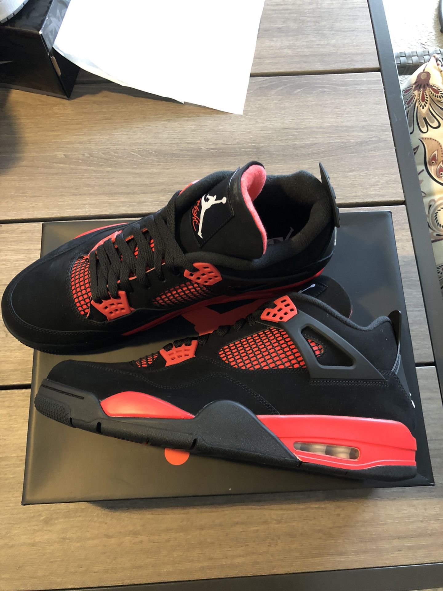 Nike Air Jordan 4 Red Thunder Size 13
