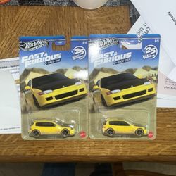 Hot Wheels Fast And Furious Civic Pair