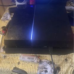 PS4 With 2 Controllers And 3 Games 