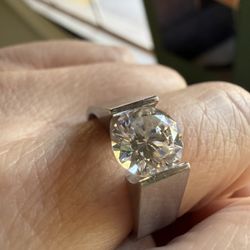 2 Ct Tension Set Engagement Ring 💍 