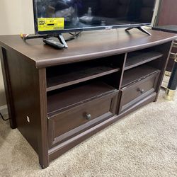 Brown Wooden TV Stand 