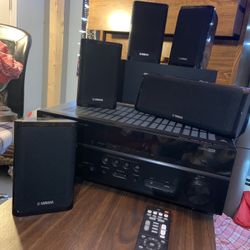 Yamaha speaker package (speakers, receiver, subwoofer)