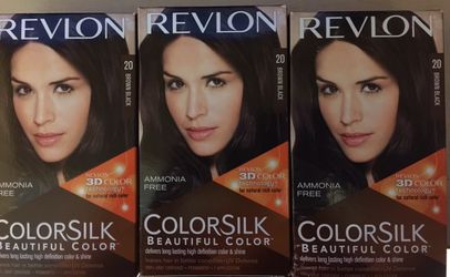 Revlon ColorSilk, #20 (brown black), 3 boxes available