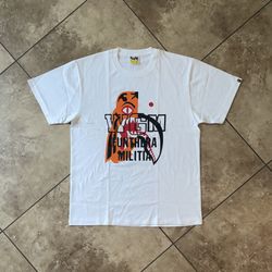 BAPE Tiger Shark Tee White Size XL