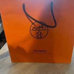 Hermes empty shopping bag