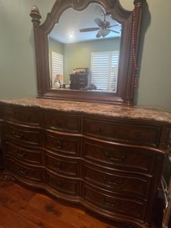 Luxury bedroom set California King 7 piece set