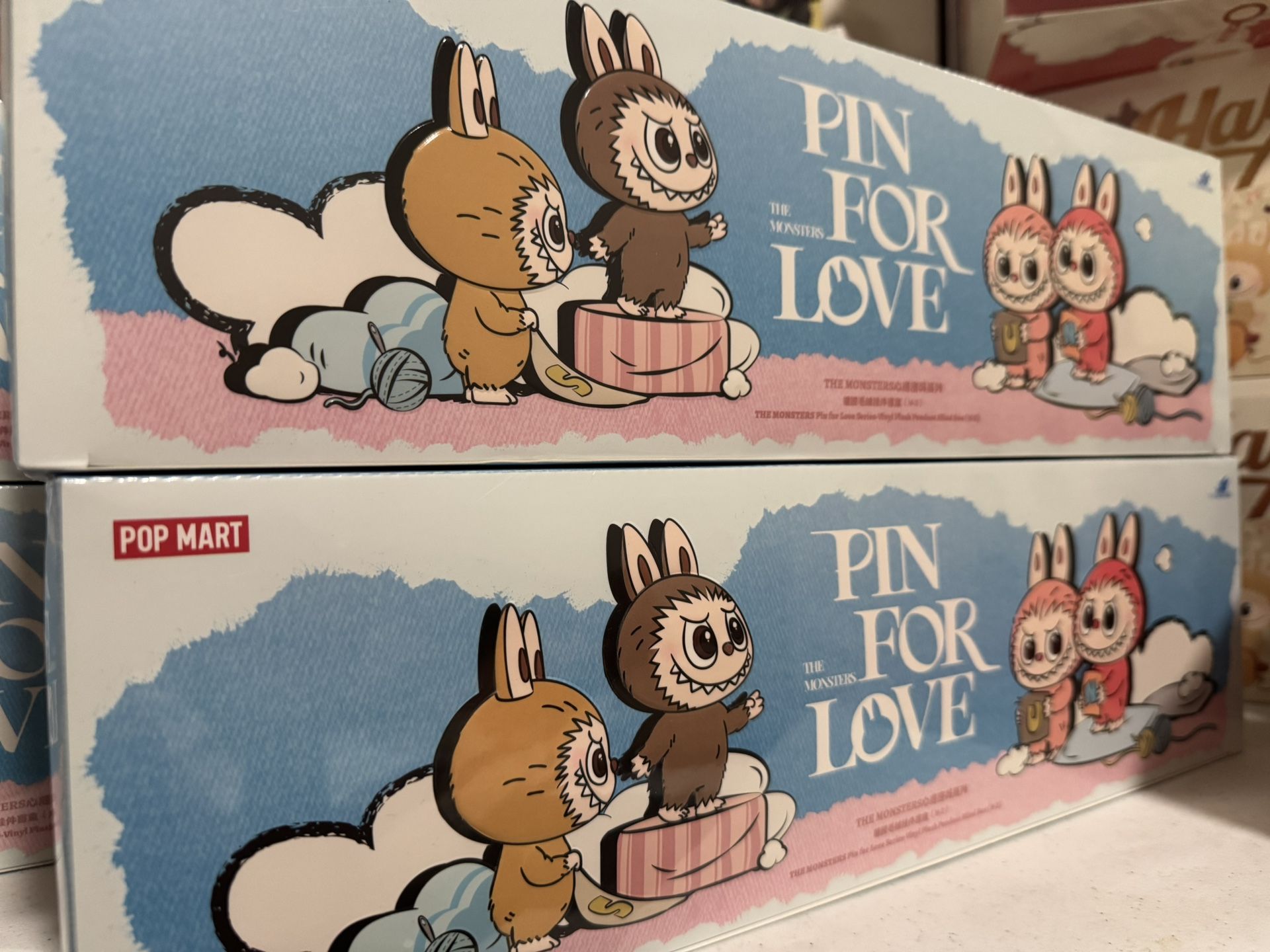 Authentic Pop Mart The Monsters Pin For Love 