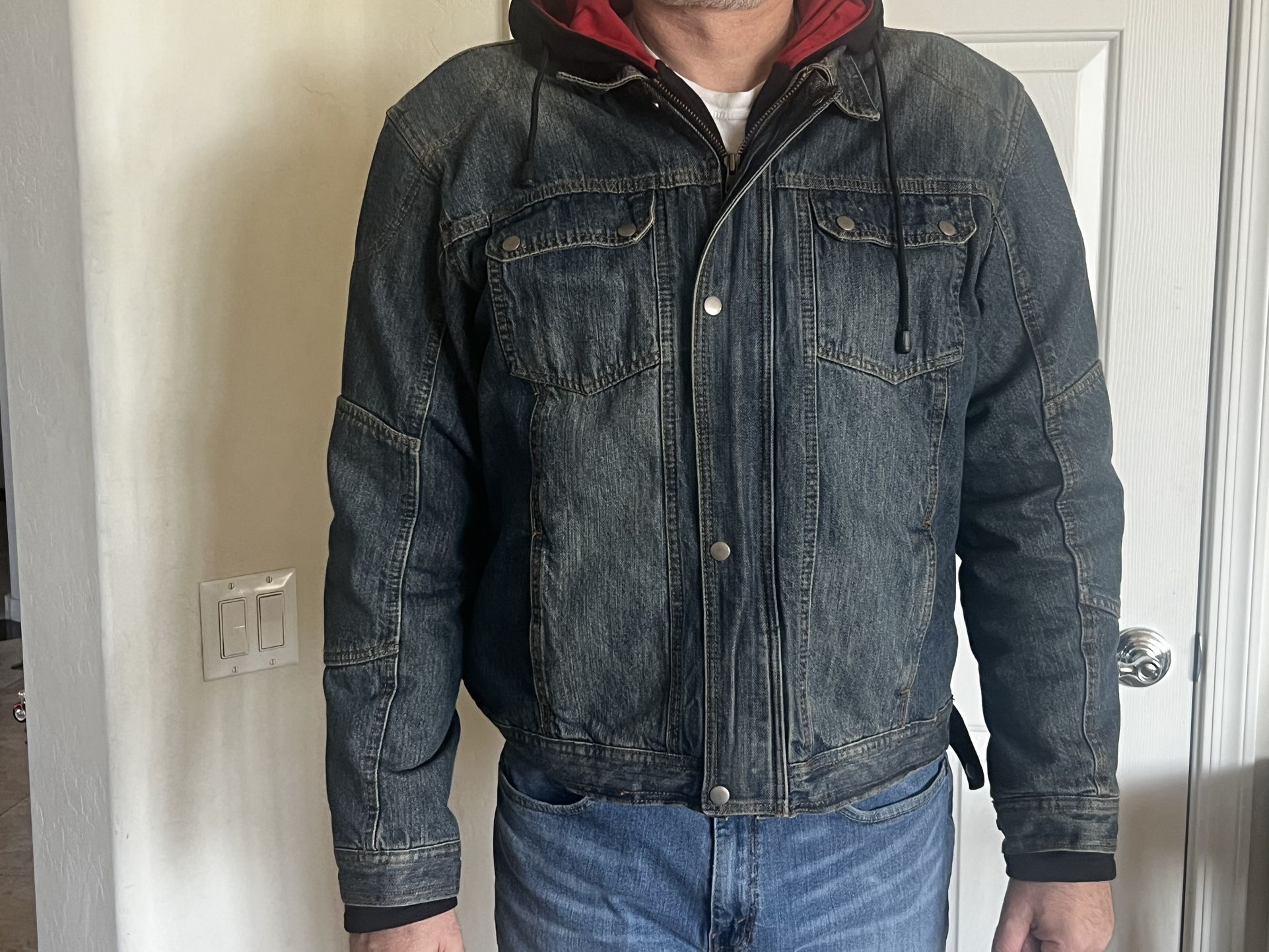 Bilt Armored Motorcycle Men’s Denim Jacket Size 48 (XL)