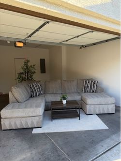 Beige/Tan Sectional Couch