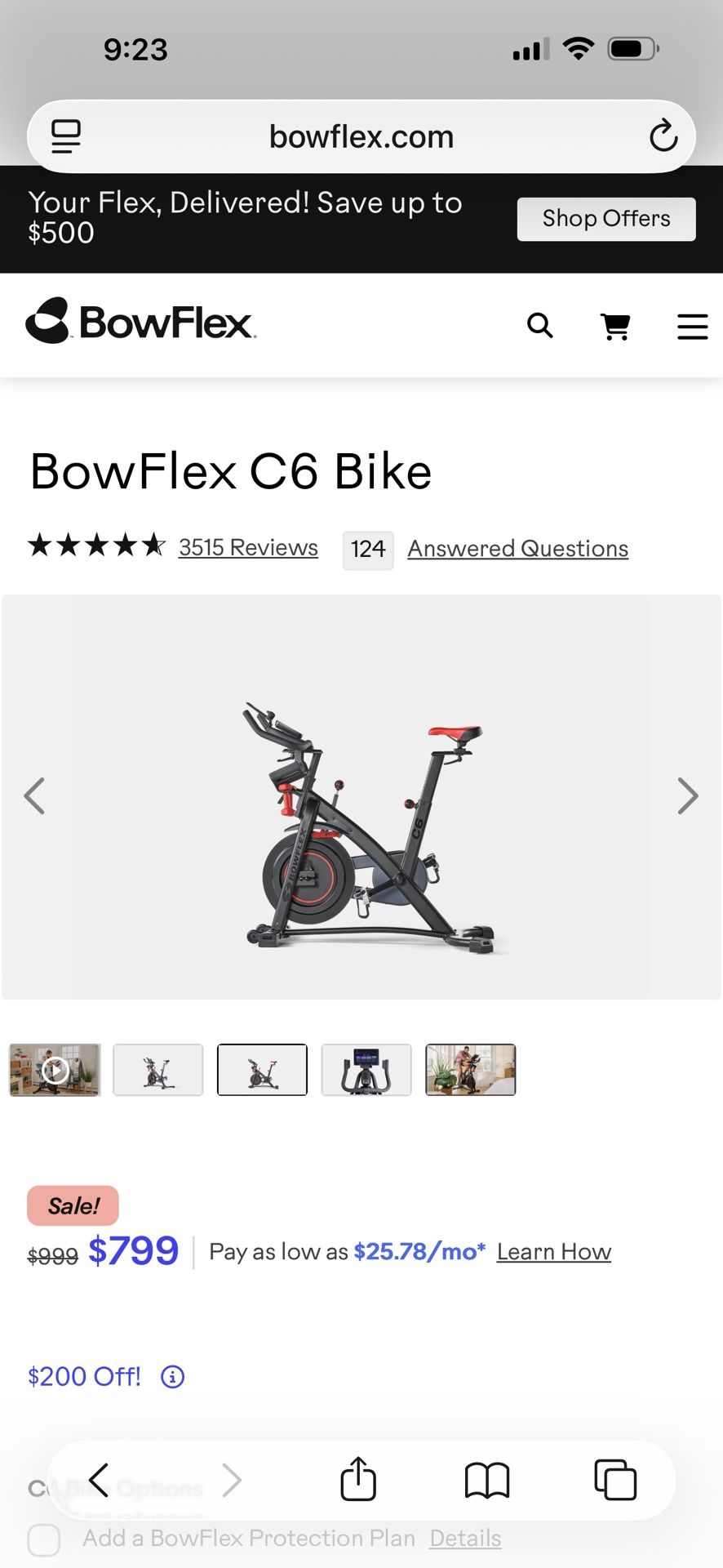 Bow flex Bike