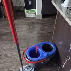 O-Cedar RinseClean Spin Mop & Bucket System | Clean with Water | Removes 99% of Bacteria