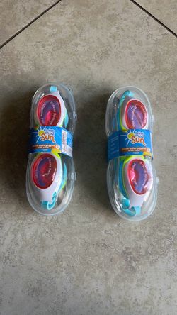Girl’s Swim Goggles with Case, $10 for Both