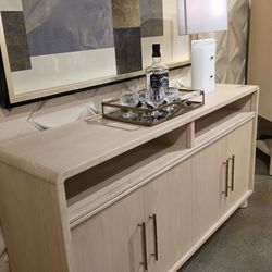 New Arrival!! Contemporary & Beautiful Ash wood Credenza  Cabinet Or TV stand!