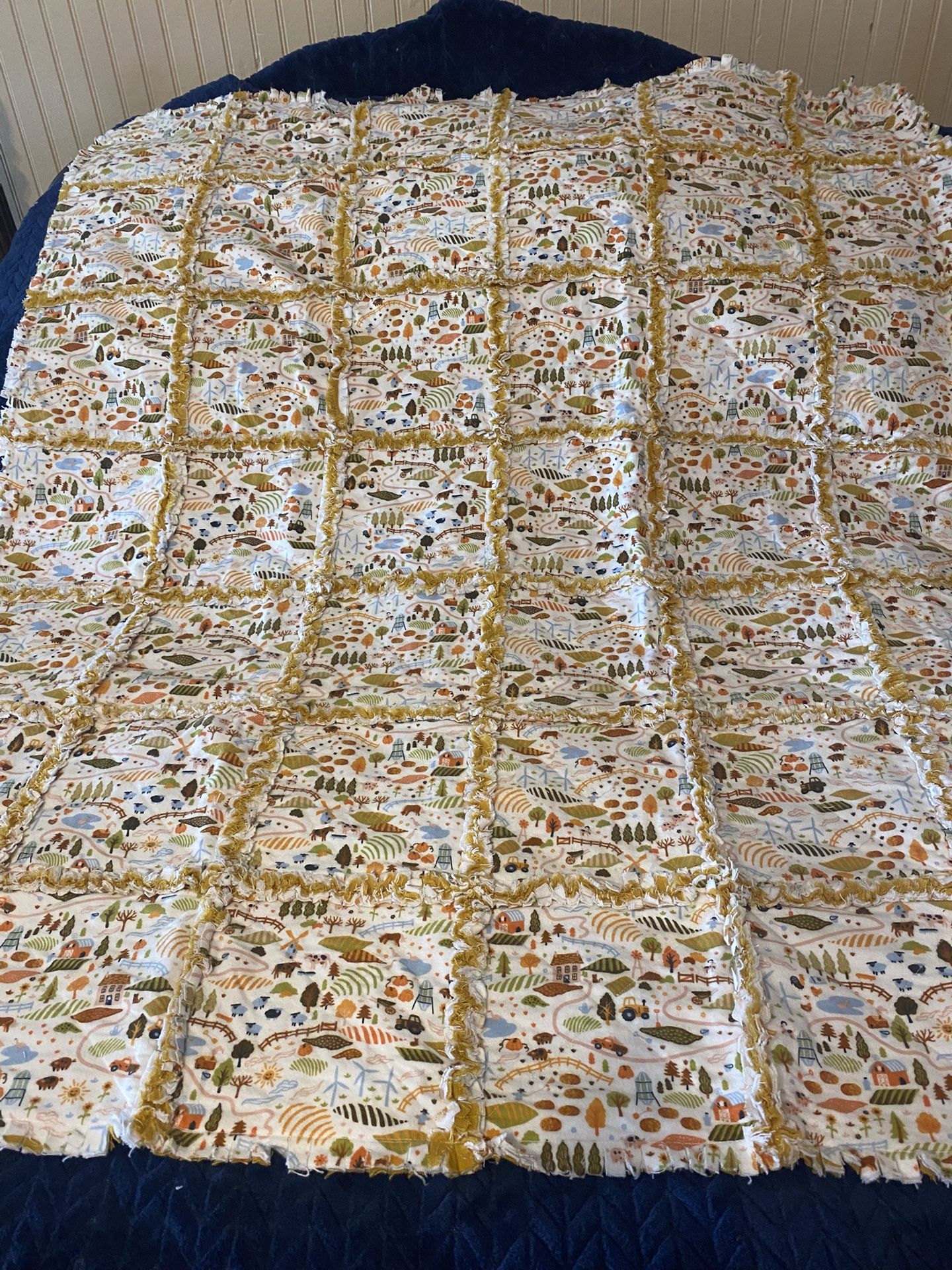 Newly Made Baby Rag  Quilt