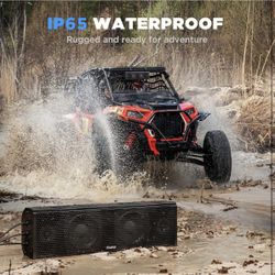 17 Inch UTV Sound Bar, ATV SoundBar Bluetooth with RGB Lighting, Waterproof 