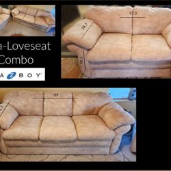 Genuine La-Z-Boy Sofa & Loveseat SET- Excellent Condition