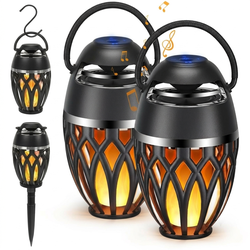 50% Off  Outdoor Bluetooth Speaker with LED Flame Light