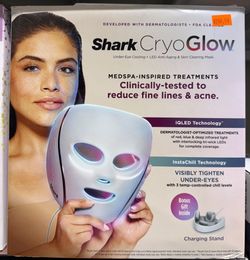 Shark CryoGlow Under-Eye Cooling + LED Anti-Aging & Skin Clearing Face Mask