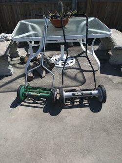 Mowers 20 dollars each or both 30 dollars