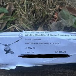 Window Regulator And Motor Assembly Power 1