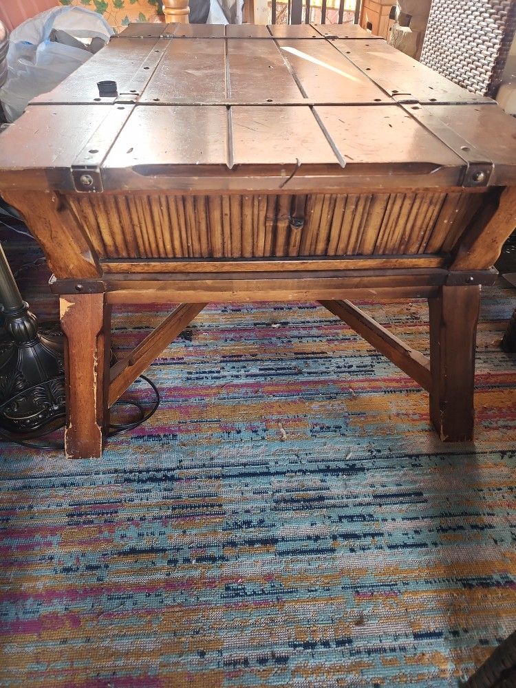 Hardwood Real Hand Made Coffee Table Heavy Duty