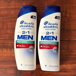 Head And Shoulders Pyrithione Zinc 2 In 1 Dandruff Shampoo And Conditioner: OLD SPICE PURE SPORT Scent; 12.5 oz Each (2 For $10)